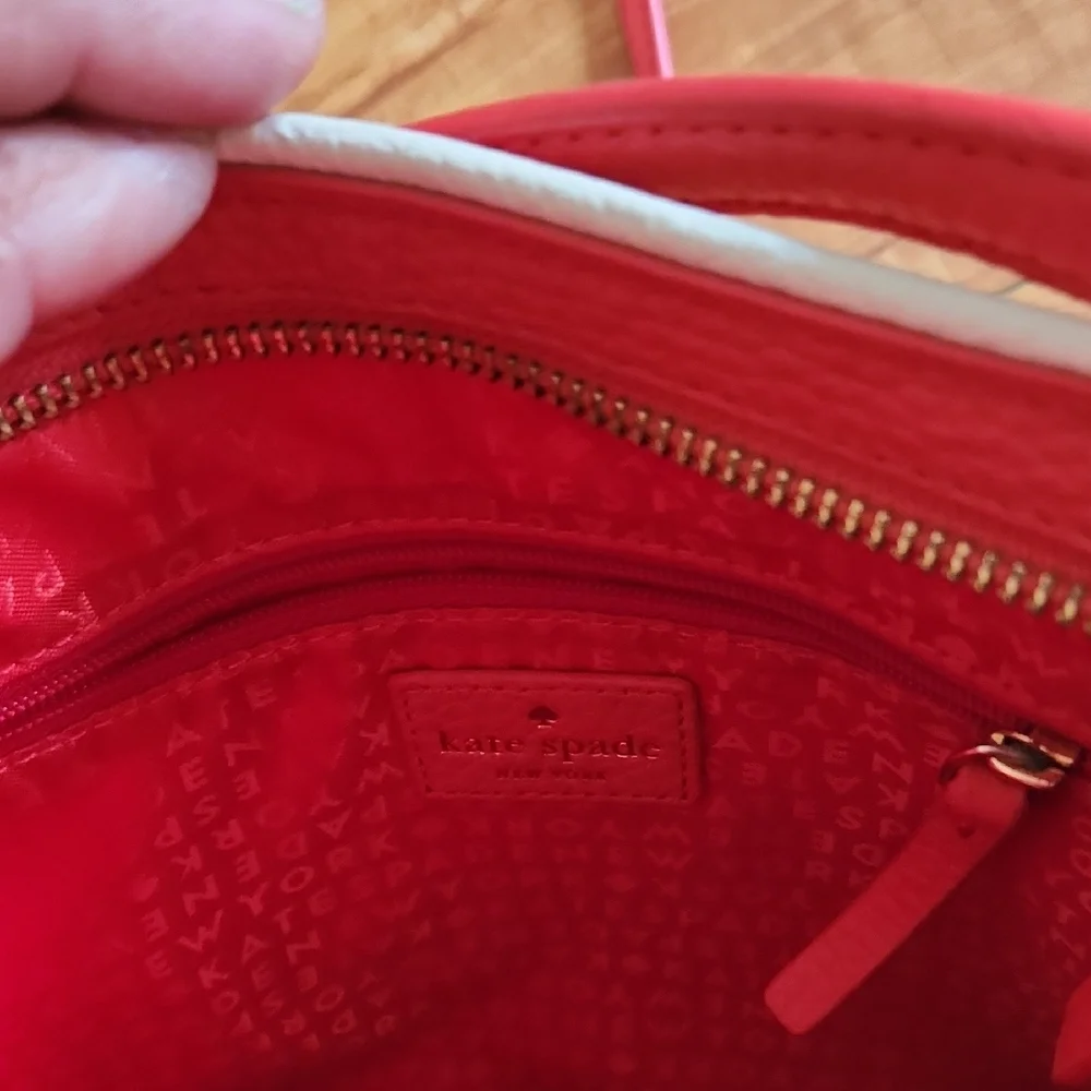 Kate Spade Pink Leather Shoulder Bag with White Tassel